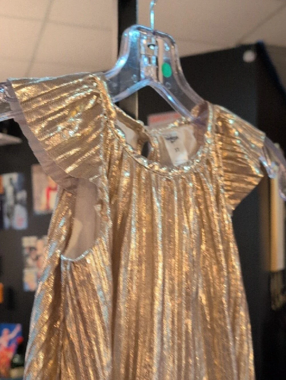 OshKosh B'gosh Silver Metallic Toddler Dress